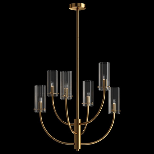 Люстра на штанге Maytoni Арко MOD223PL-06BS