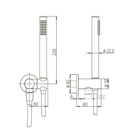 Душевой гарнитур Paini 53PW440TT никель