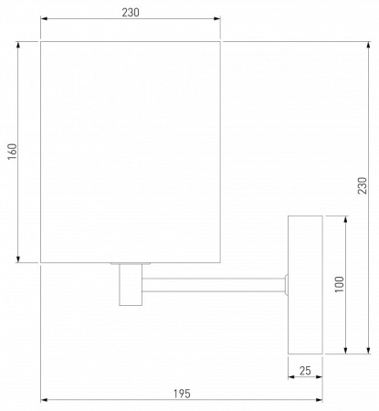 Бра Eurosvet Brume 60174/1 латунь