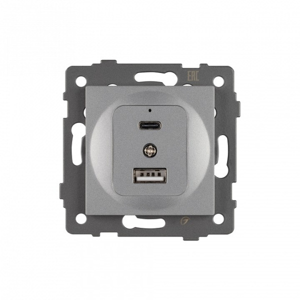 Механизм розетки 2хUSB type A и C Arlight SCT 049840