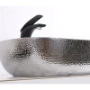 Раковина-чаша CeramaLux D1333H021 46x33 см, накладная, белый/серебряный
