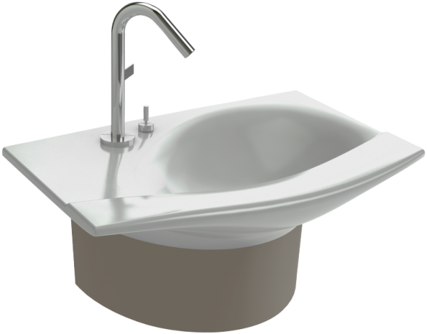 Полупьедестал для раковины Jacob Delafon Stillness E75628-CHM, шампань