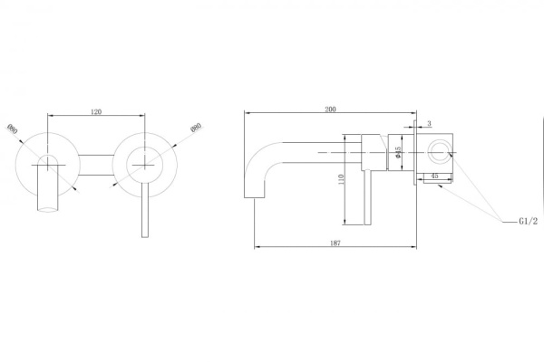 Смеситель для раковины Abber Wasser Kreis AF8112RG золото