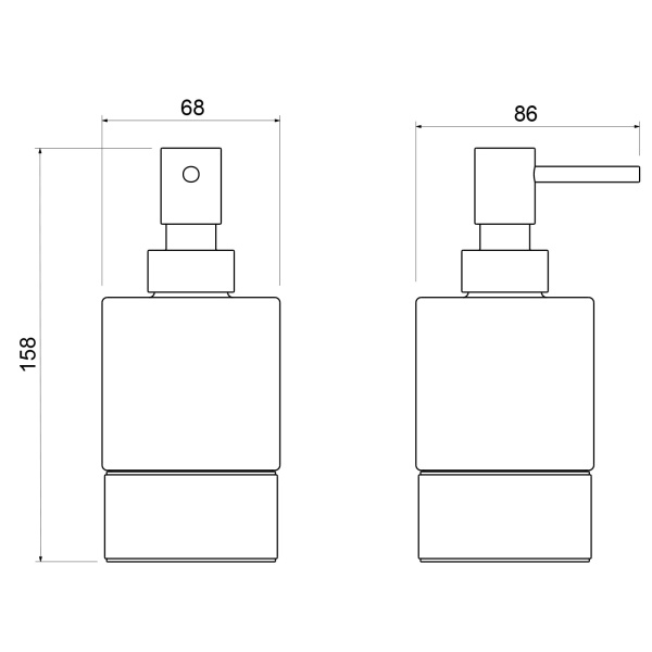 Дозатор настольный Timo Saona 13239/03 черный