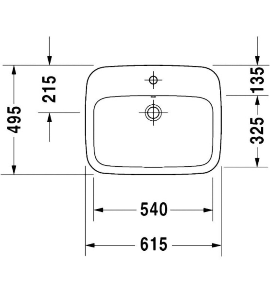 Раковина Duravit DuraStyle 03746200001-WG