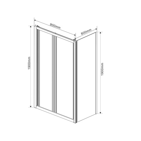 Душевой уголок Vincea Garda VSR-1G8090CL