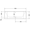 Акриловая ванна 180x80 см Duravit Happy D.2 700318000000000