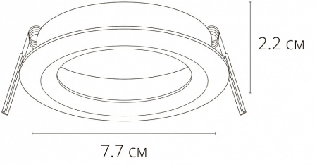 Встраиваемый светильник Arte Lamp Mira A2861PL-1WH