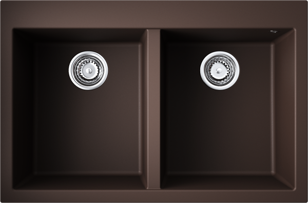 Кухонная мойка Omoikiri Bosen 80-2 4993840 темный шоколад