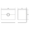 Раковина 80x47,5 см BelBagno Onda TRB-800-LVB