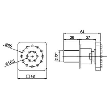 Душевая форсунка Paini 50CR721Q