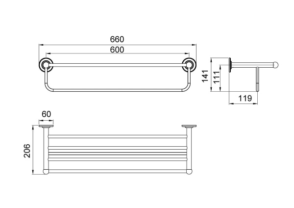 Полка Timo Nelson 150058/00