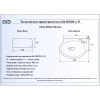 Раковина 43,5x30 см GID Simple N N9100R