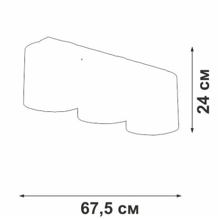 Накладной светильник Vitaluce V2881 V2881-1/3PL