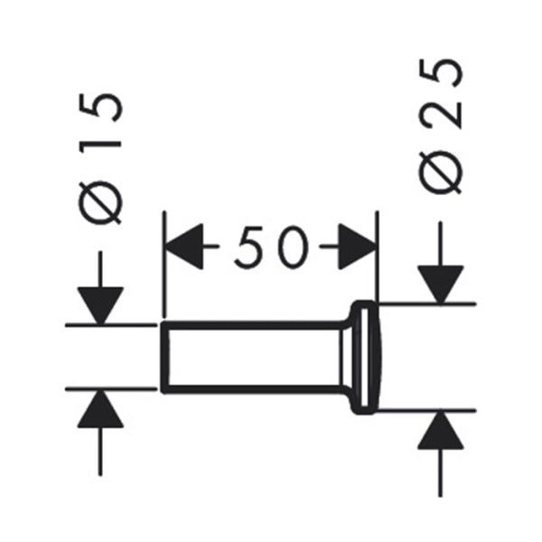 Крючок для ванной Axor Universal Circular 42811000