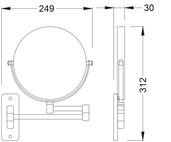 Зеркало Timo Nelson 160076/02