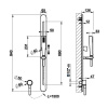 Душевой гарнитур Gessi Cono 45144#707 черный