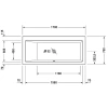 Акриловая ванна 170x75 см L Duravit Vero 700133000000000