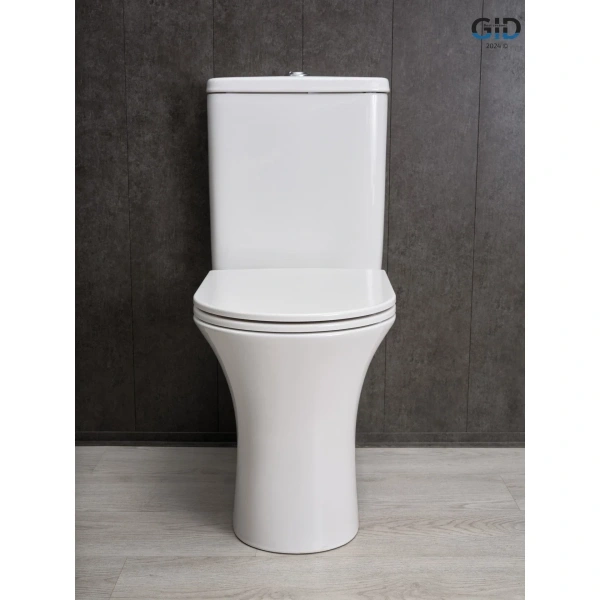 Унитаз-компакт GID Tn2126 безободковый, с сиденьем микролифт, белый