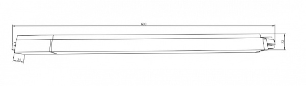 Накладной светильник Maytoni Technical Базис TR000-1-24W3K-B