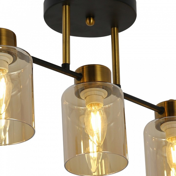 Светильник на штанге ILLUMICO Qui IL6111-5COU-79 BK GD Qui