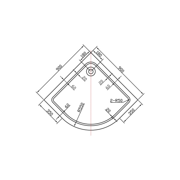 Душевой поддон Vincea VST-2AQ-9090