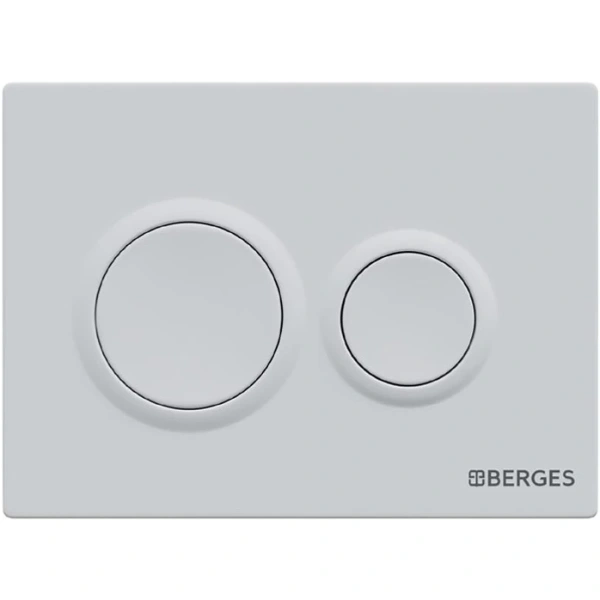 Инсталляция для унитаза Berges Novum O4 040264 с кнопкой смыва, белый матовый