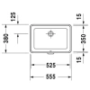Раковина 55,5x38 см Duravit 2nd Floor 0316530000