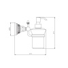 Дозатор Nicolazzi Impero 1489GO36 золото