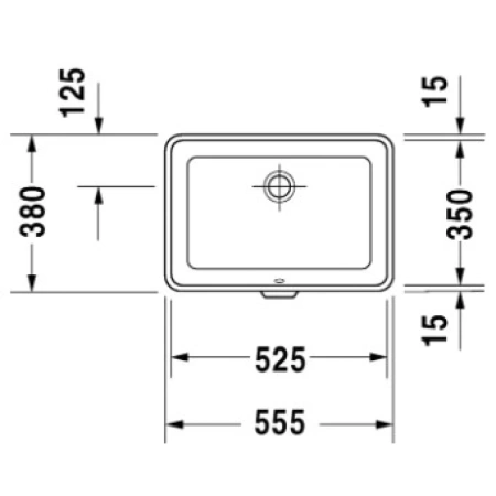 Раковина 55,5x38 см Duravit 2nd Floor 0316530000