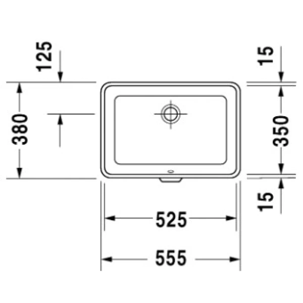 Раковина 55,5x38 см Duravit 2nd Floor 0316530000