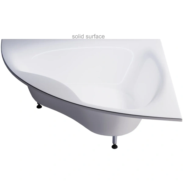 Ванна из литьевого мрамора Astra-Form Виена Solid Surface 01010071 150x150 см, угловая, белый матовый