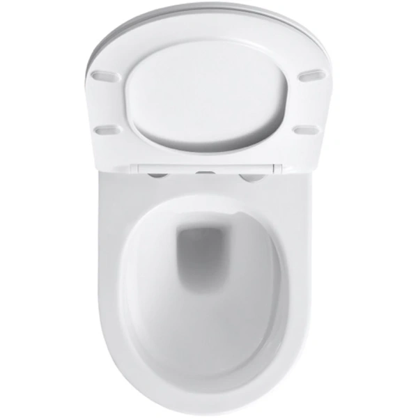 Унитаз подвесной Olive’S Plaza PL30116DP безободковый, с сиденьем микролифт, белый