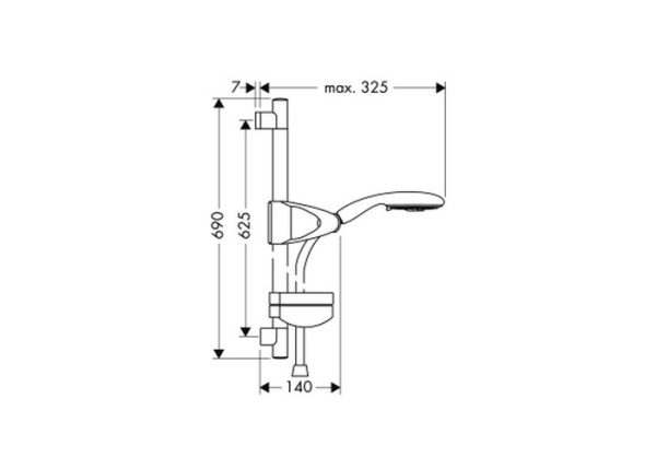 Душевой гарнитур hansgrohe Raindance E 100 Air 3jet 27883000