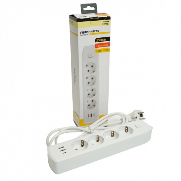 Удлинитель Stekker Home plus 49971