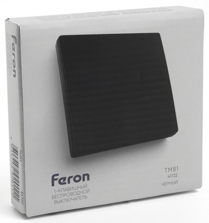 Выключатель беспроводной одноклавишный Feron Tm 81 41722