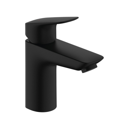 Смеситель для раковины hansgrohe Logis 71107670 с донным клапаном черный матовый