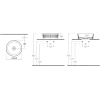 Раковина 36x36 см Isvea Davanti 10NF67036-2H