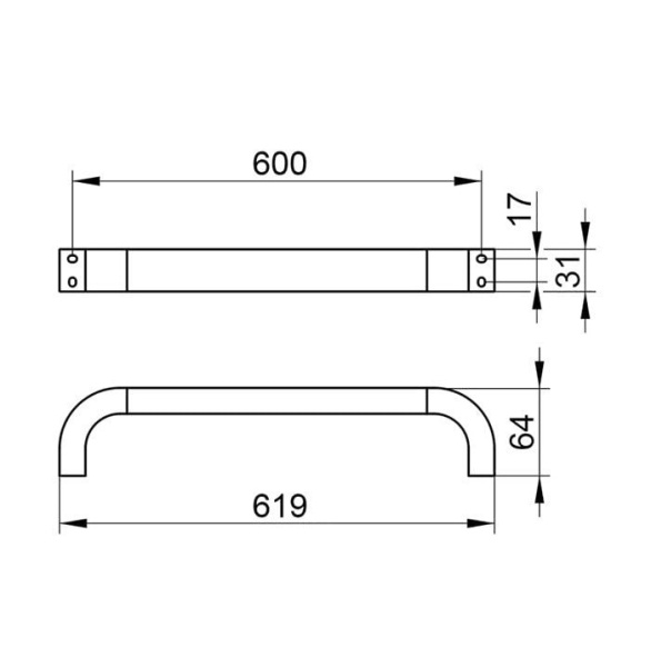 Полотенцедержатель Keuco Edition 300 30001010600 хром