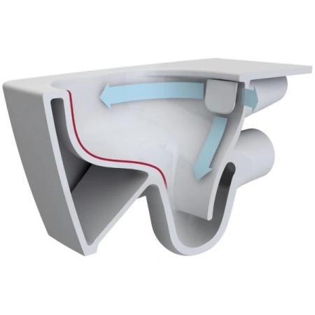 Унитаз подвесной Vitra D-Light 5911B003-0075 безободковый, белый
