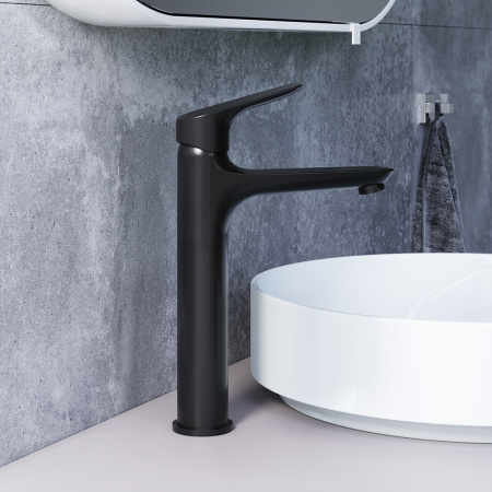 Смеситель для раковины Damixa Jupiter 770250301 высокий черный