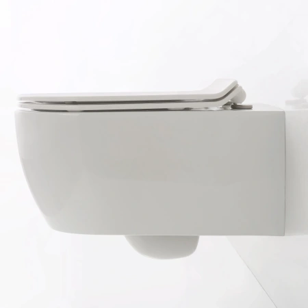 Унитаз подвесной SSWW CT2039V безободковый, с сиденьем микролифт, белый