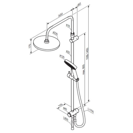Душевая система Damixa Apollo 947000300