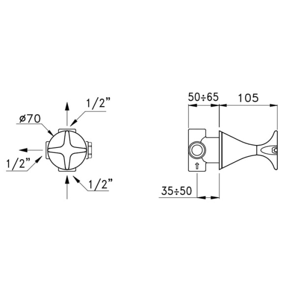 Переключатель Stella 130 CT 01202 CR00