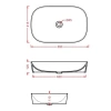 Раковина 65x41,5 см Artceram Ghost GHL002 12 00