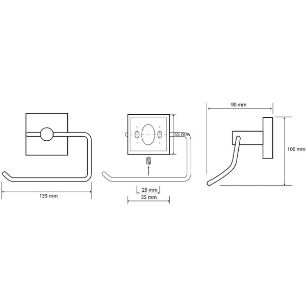 Держатель бумаги Bemeta Beta 132112042