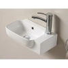 Раковина CeramaLux 78580L 40x25 см L, рукомойник, белый