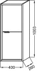 Пенал Jacob Delafon Vivienne EB1587-E52-S14