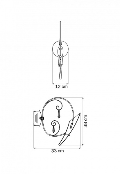 Бра Lightstar Scarabeo 755614