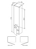 Пенал AM.PM Like S 35 (M81CHL0356WG) левый
